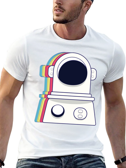 Retro Spaceman Graphic Tee - Trendy Astronaut T-Shirt