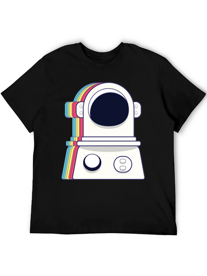 Retro Spaceman Graphic Tee - Trendy Astronaut T-Shirt
