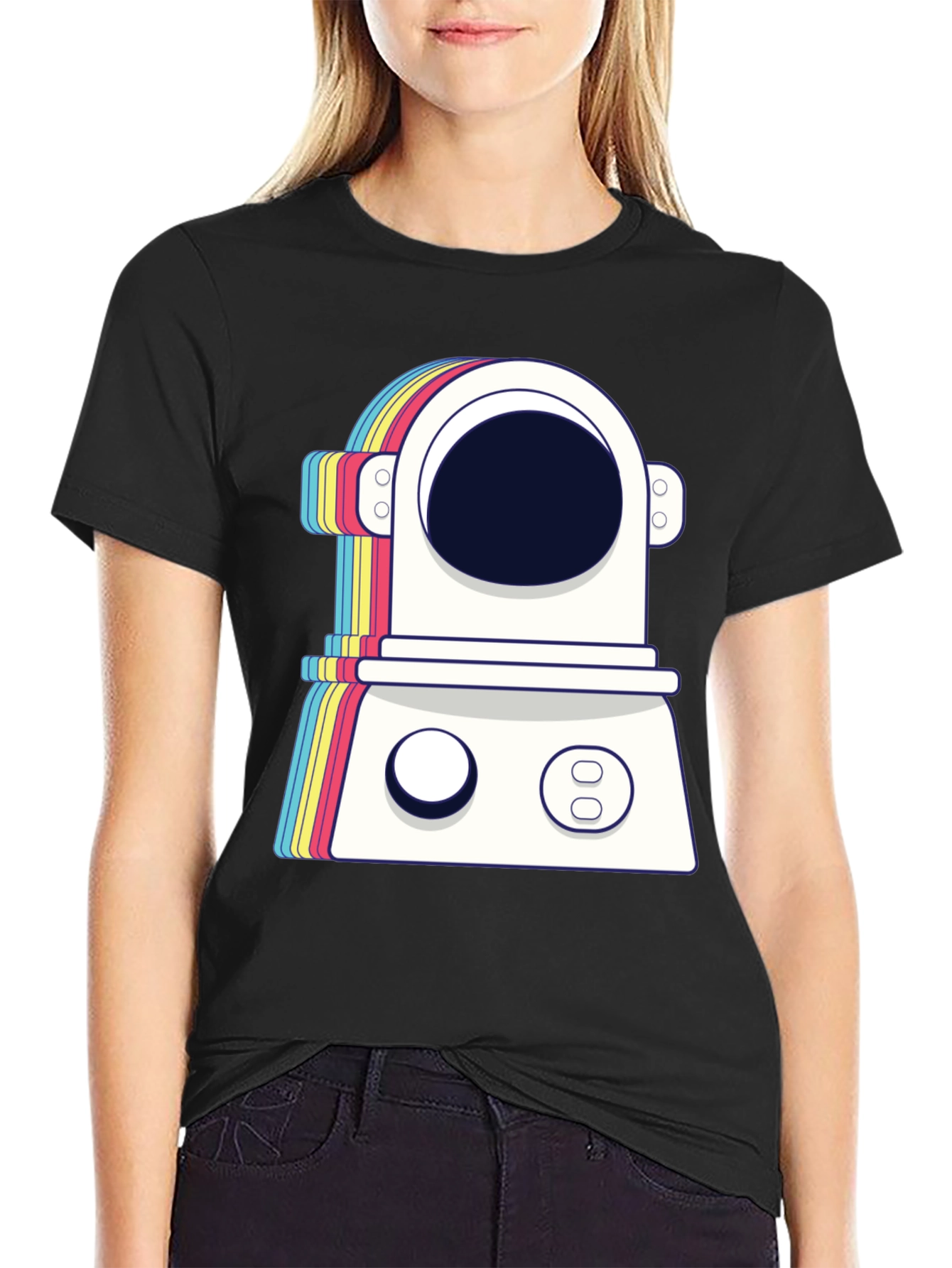 Retro Spaceman Graphic Tee - Trendy Astronaut T-Shirt