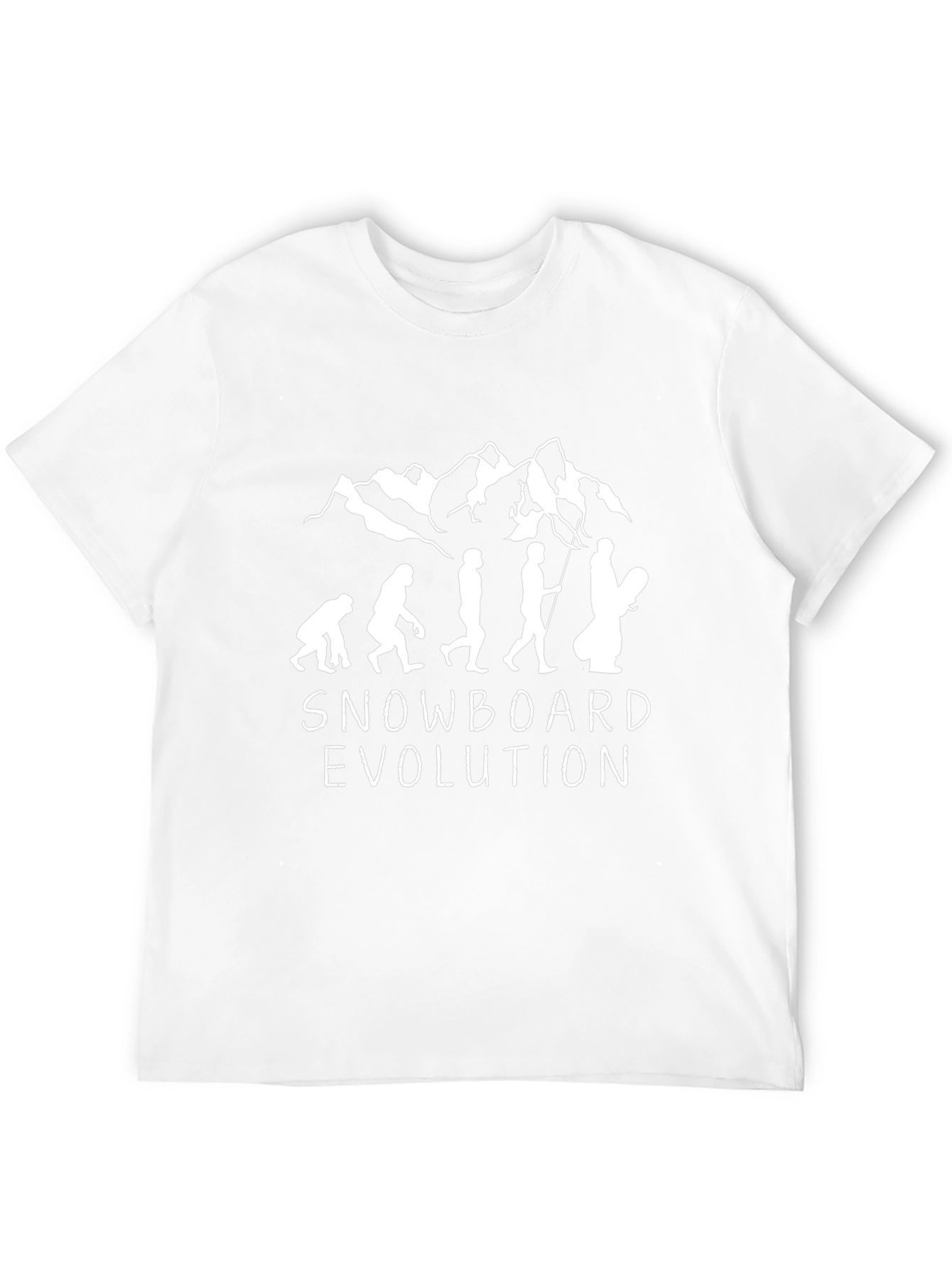 Snowboard Evolution Graphic Tee - Black Cotton T-Shirt