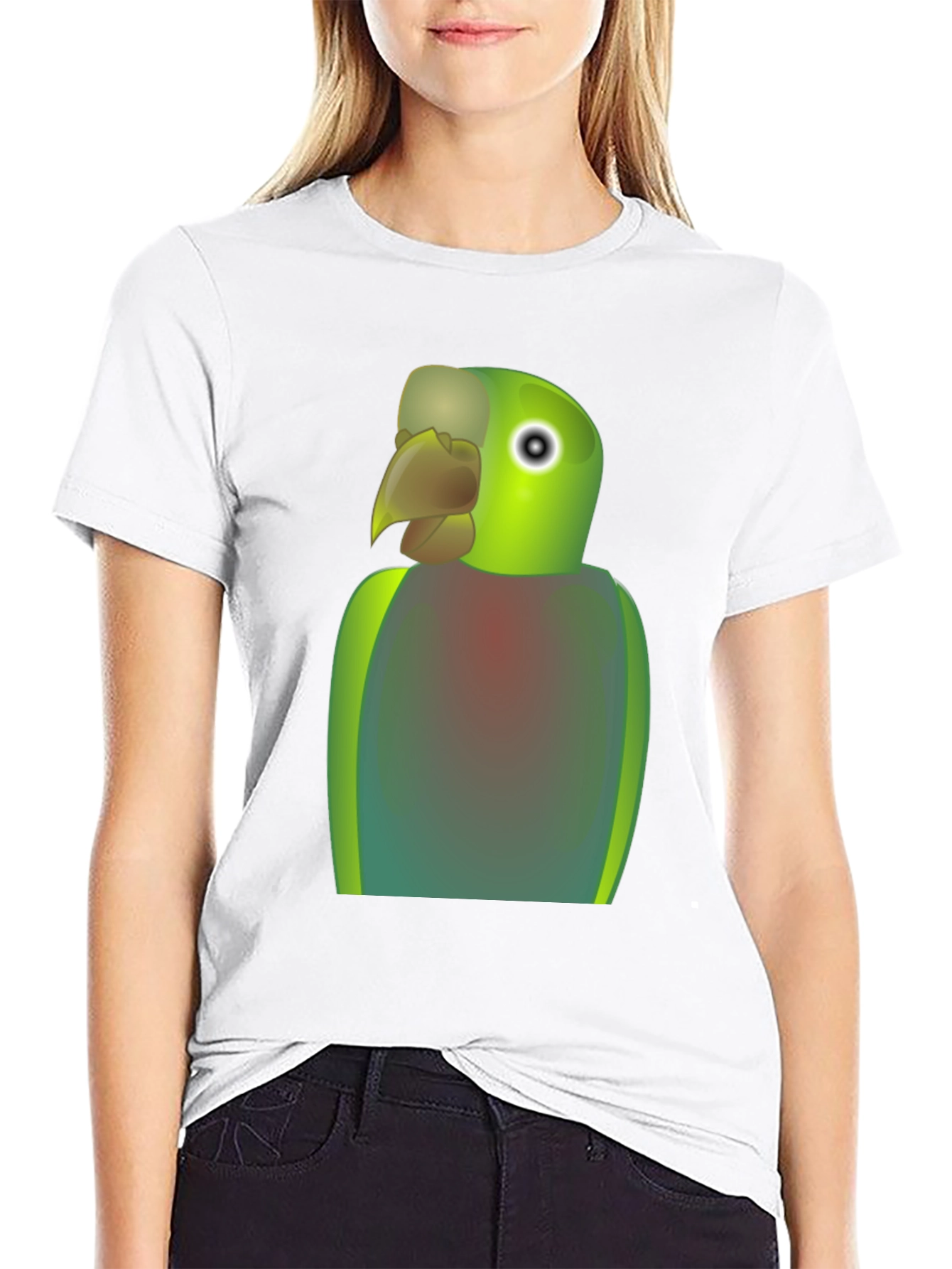 Parrot Graphic T-Shirt - Quirky Bird Lover Tee