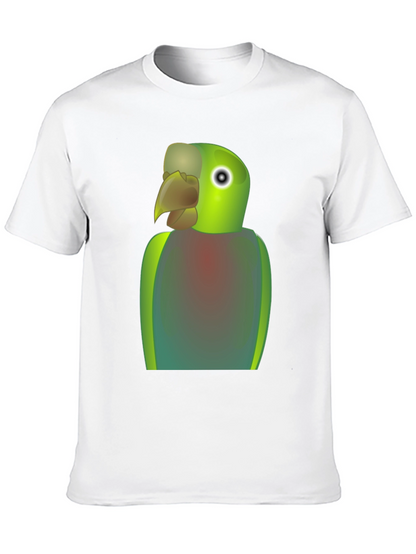 Parrot Graphic T-Shirt - Quirky Bird Lover Tee