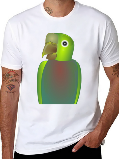 Parrot Graphic T-Shirt - Quirky Bird Lover Tee