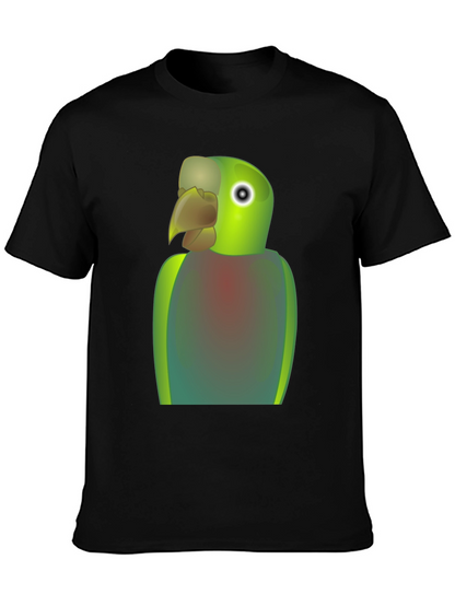 Parrot Graphic T-Shirt - Quirky Bird Lover Tee