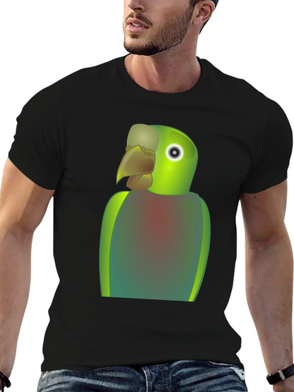 Parrot Graphic T-Shirt - Quirky Bird Lover Tee
