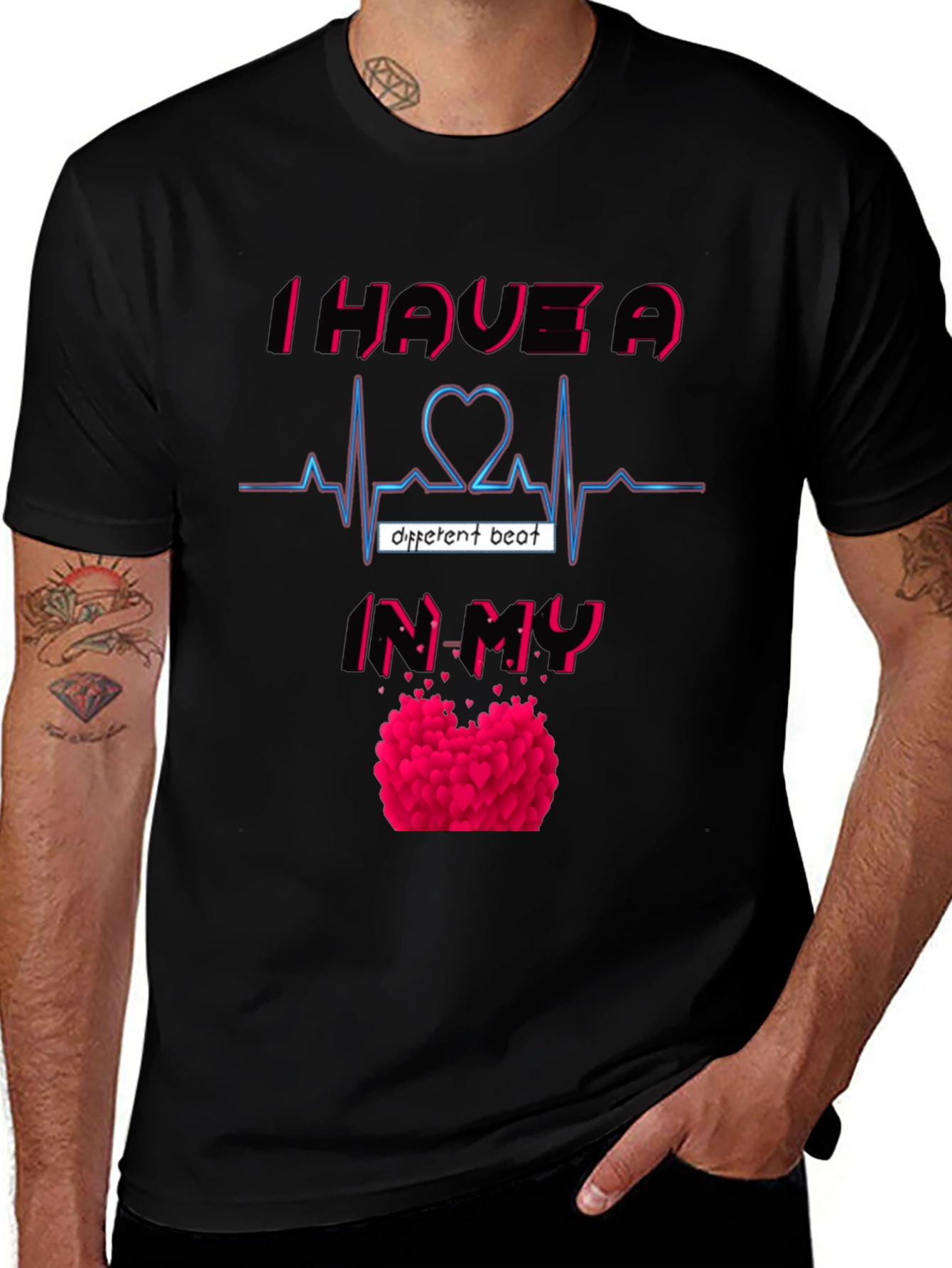 Heartbeat Graphic Tee - Different Beat
