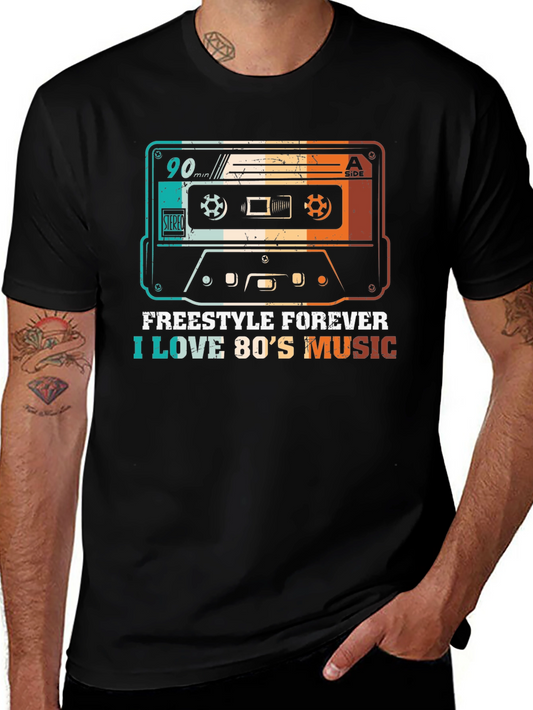 Retro Cassette Tape 80s Music T-Shirt