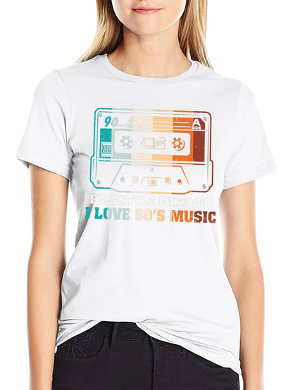 Retro Cassette Tape 80s Music T-Shirt