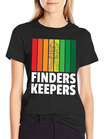 Finders Keepers Astronaut Retro Graphic T-Shirt