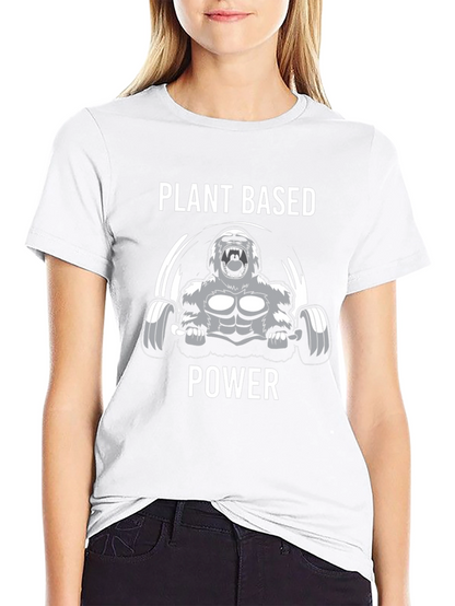 Plant Based Power T-Shirt - Vegan Gorilla Gym