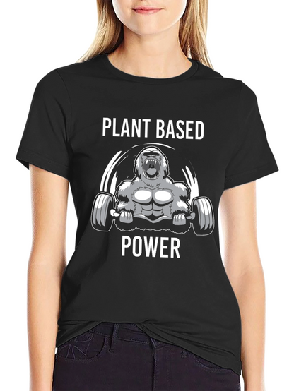Plant Based Power T-Shirt - Vegan Gorilla Gym