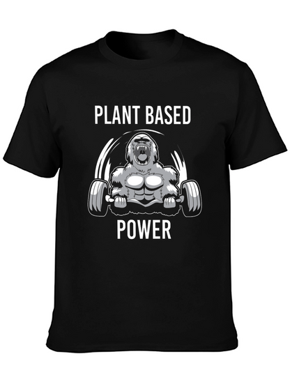 Plant Based Power T-Shirt - Vegan Gorilla Gym