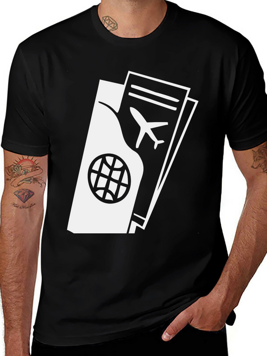Passport and Ticket Graphic T-Shirt - Travel Ready