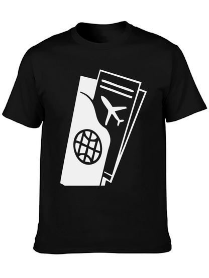 Passport and Ticket Graphic T-Shirt - Travel Ready