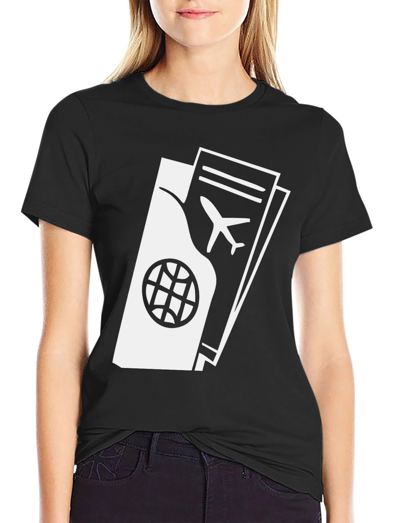 Passport and Ticket Graphic T-Shirt - Travel Ready