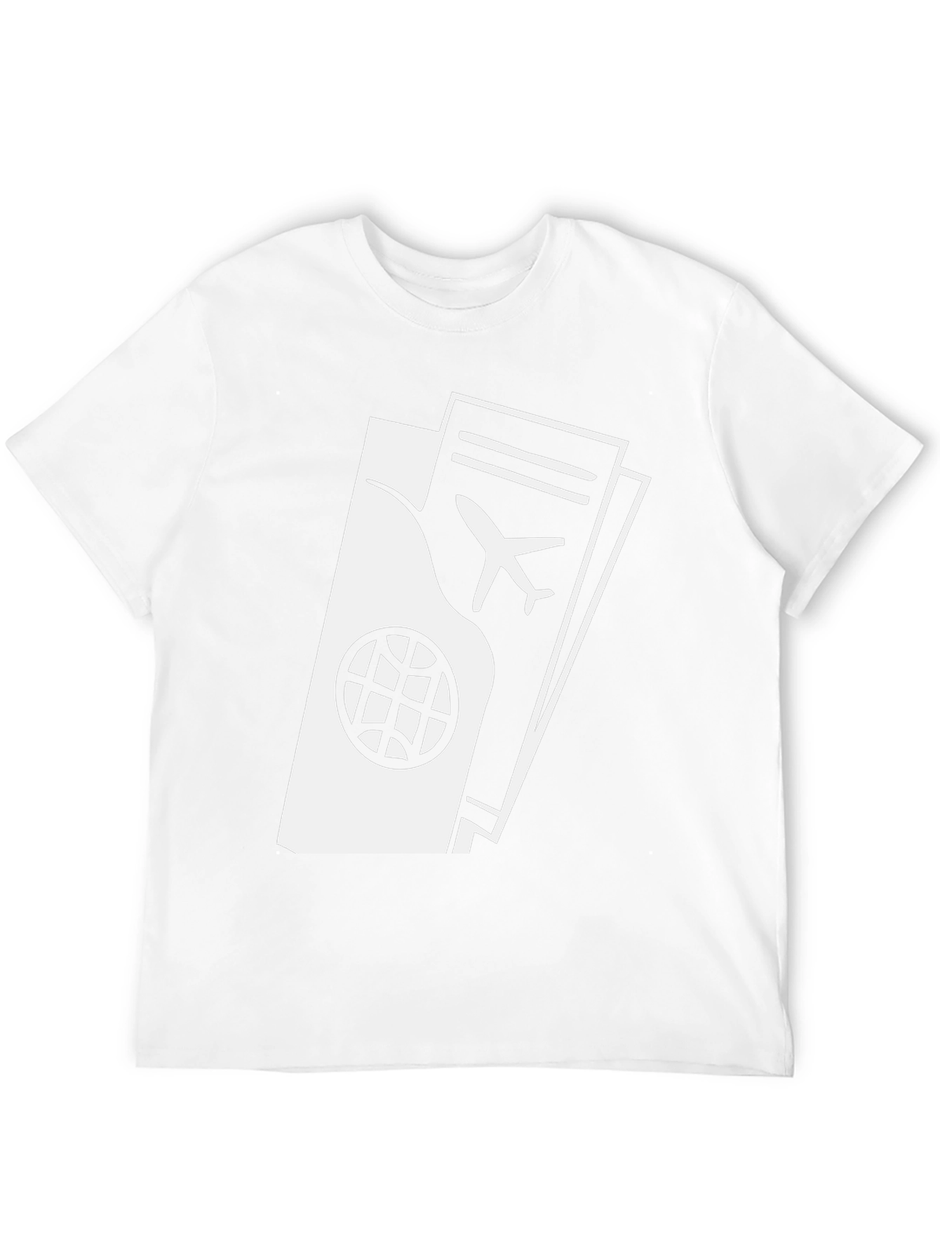Passport and Ticket Graphic T-Shirt - Travel Ready