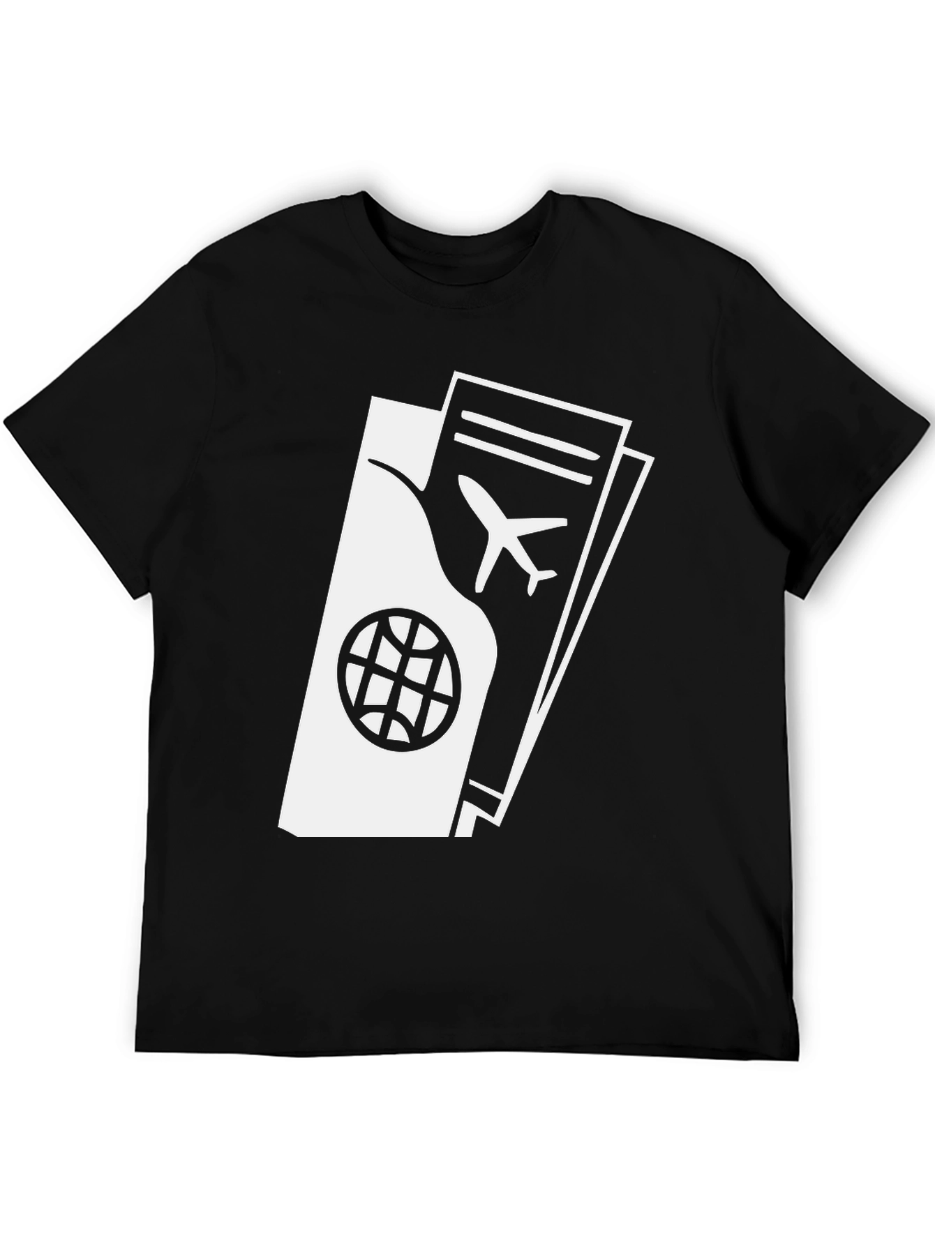Passport and Ticket Graphic T-Shirt - Travel Ready