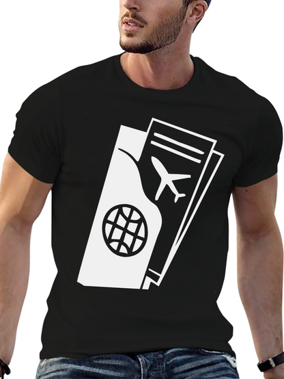 Passport and Ticket Graphic T-Shirt - Travel Ready