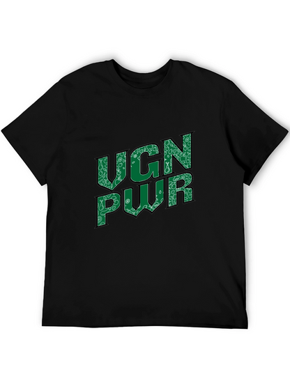 VGN PWR Graphic Print Crew Neck Tee
