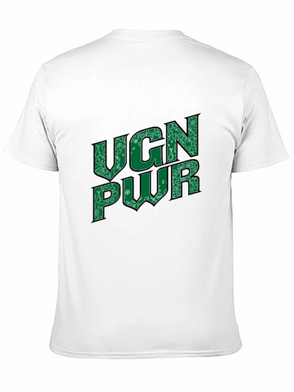 VGN PWR Graphic Print Crew Neck Tee
