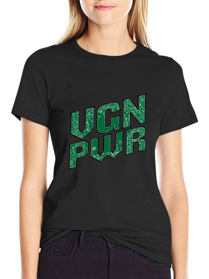 VGN PWR Graphic Print Crew Neck Tee