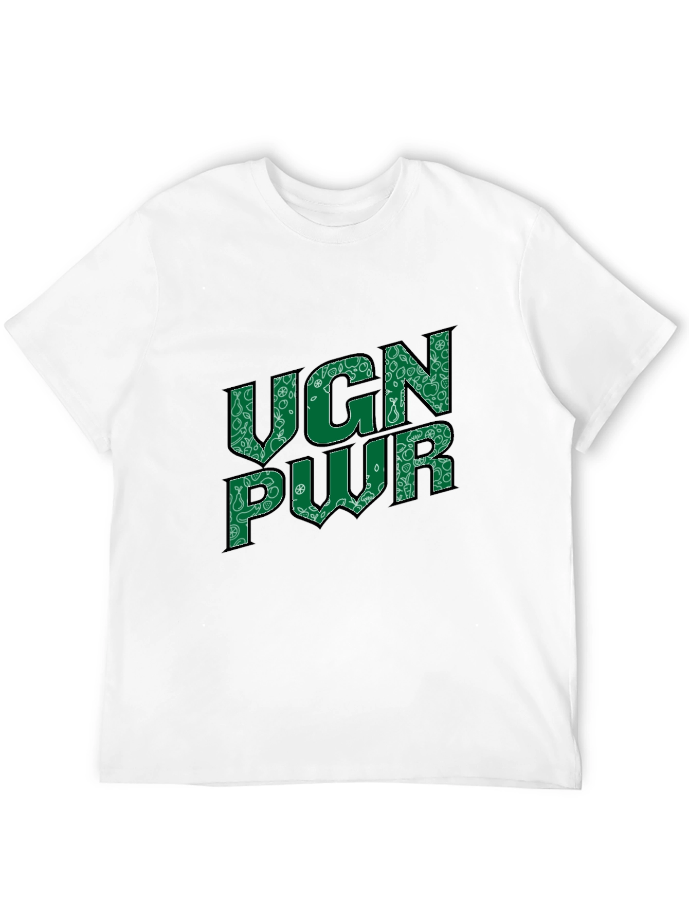 VGN PWR Graphic Print Crew Neck Tee