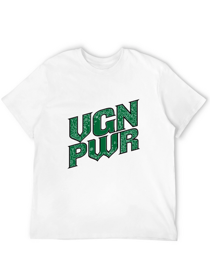 VGN PWR Graphic Print Crew Neck Tee