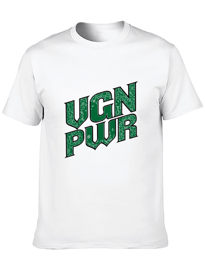 VGN PWR Graphic Print Crew Neck Tee
