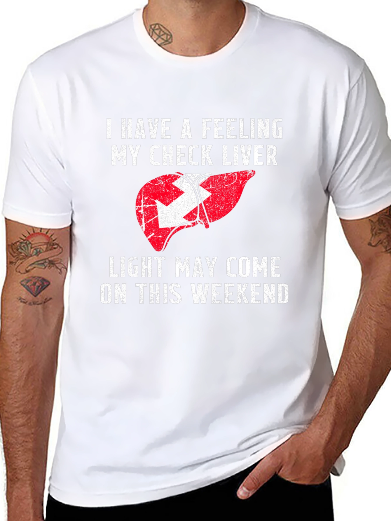 Funny Liver Check Weekend T-Shirt