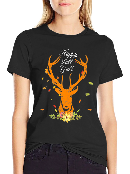 Happy Fall Yall Deer T-Shirt