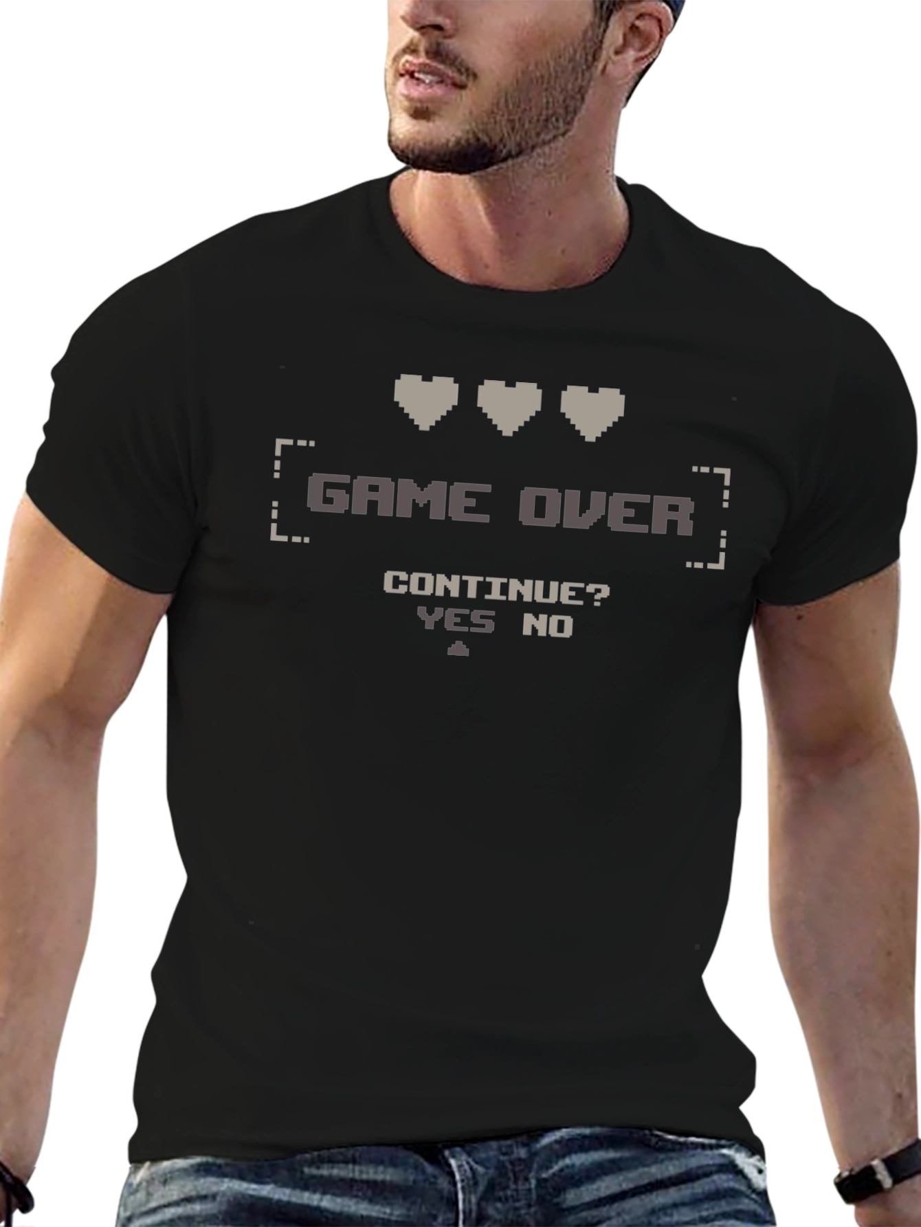 Retro Gamer T-Shirt - Game Over Continue?