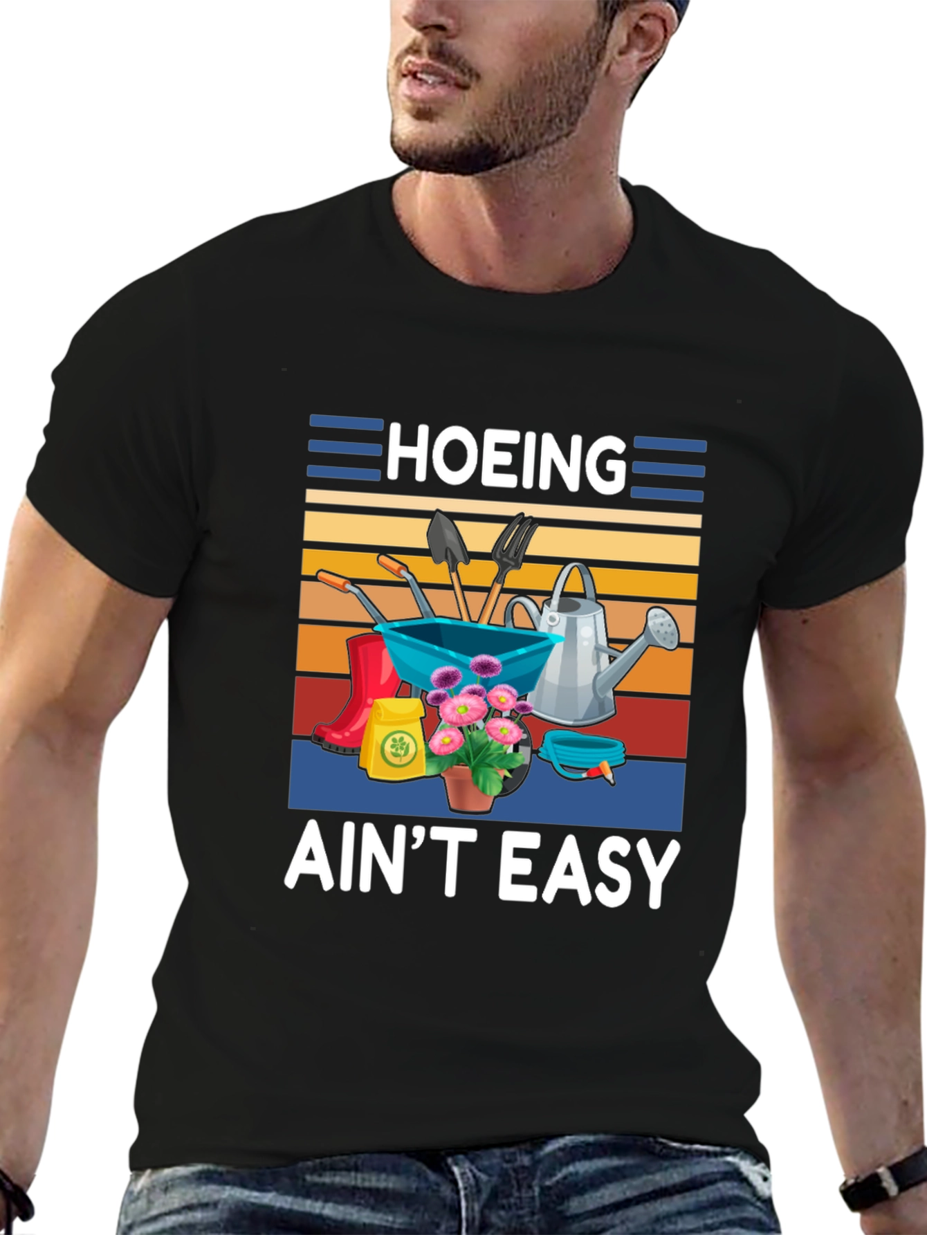 Hoing Aint Easy Gardening T-Shirt