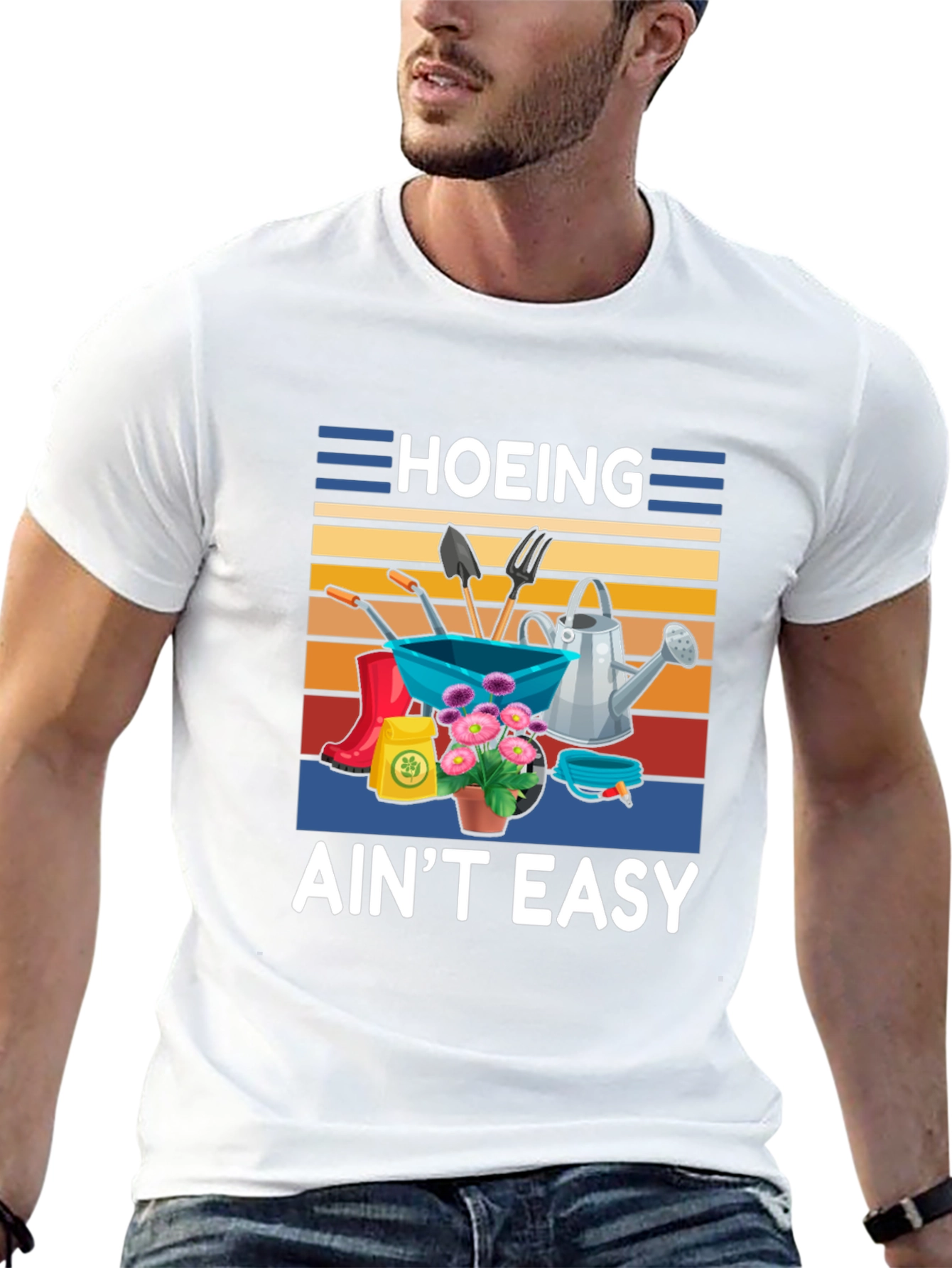 Hoing Aint Easy Gardening T-Shirt