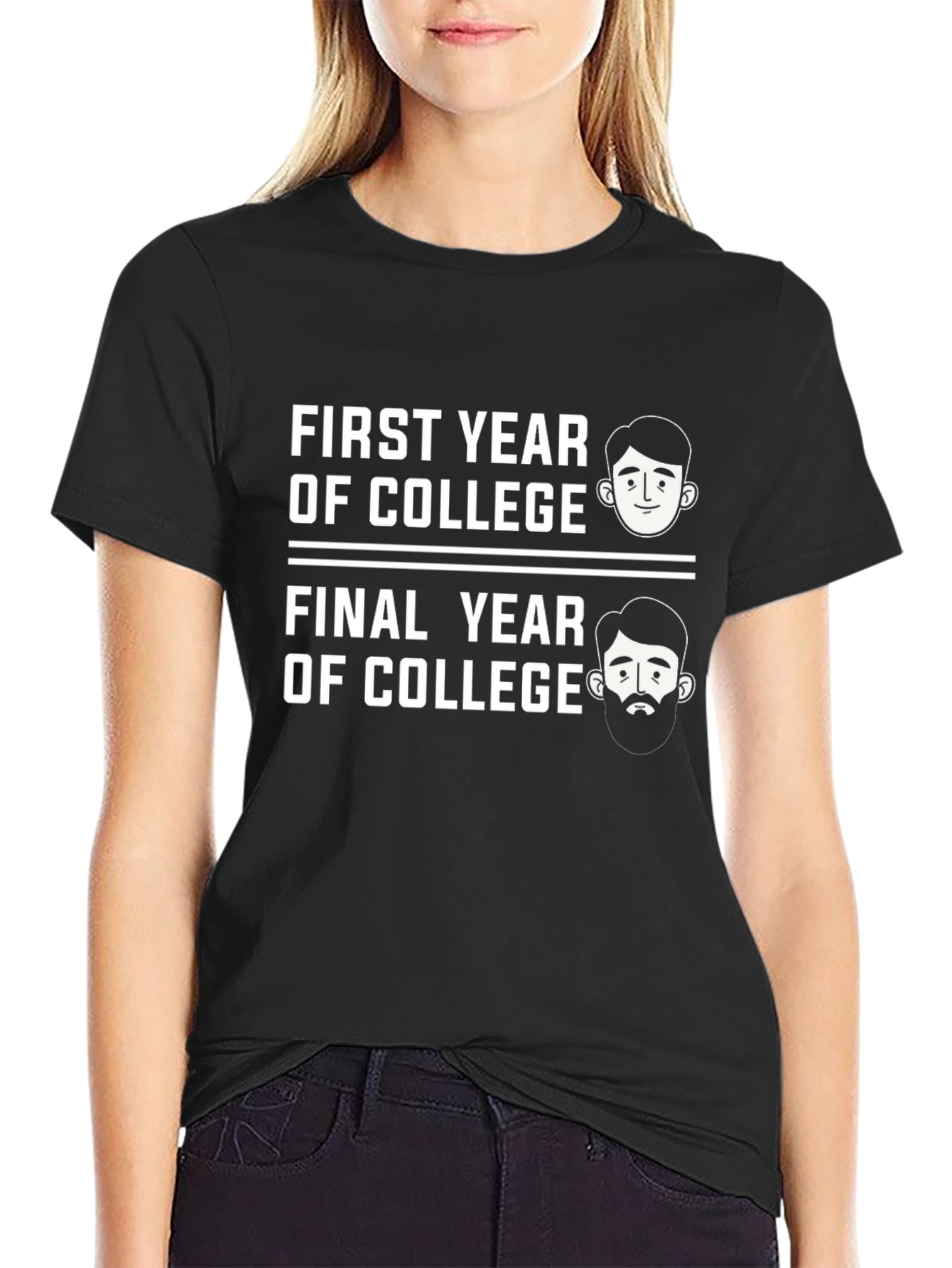 Funny College Years Graphic T-Shirt
