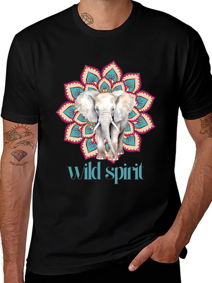 Elephant Mandala Wild Spirit Graphic Tee