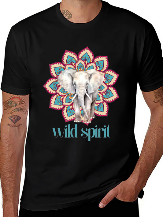 Elephant Mandala Wild Spirit Graphic Tee