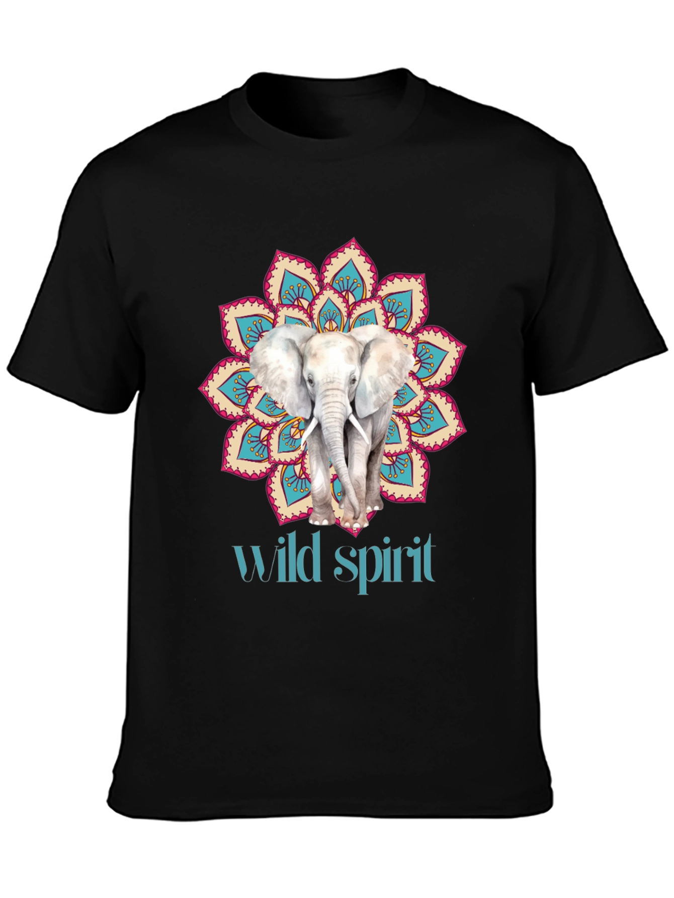 Elephant Mandala Wild Spirit Graphic Tee