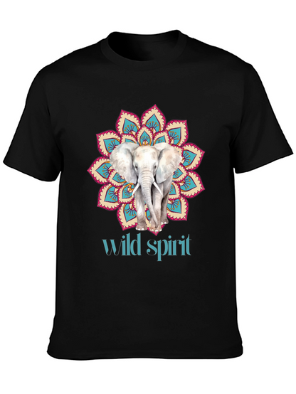 Elephant Mandala Wild Spirit Graphic Tee