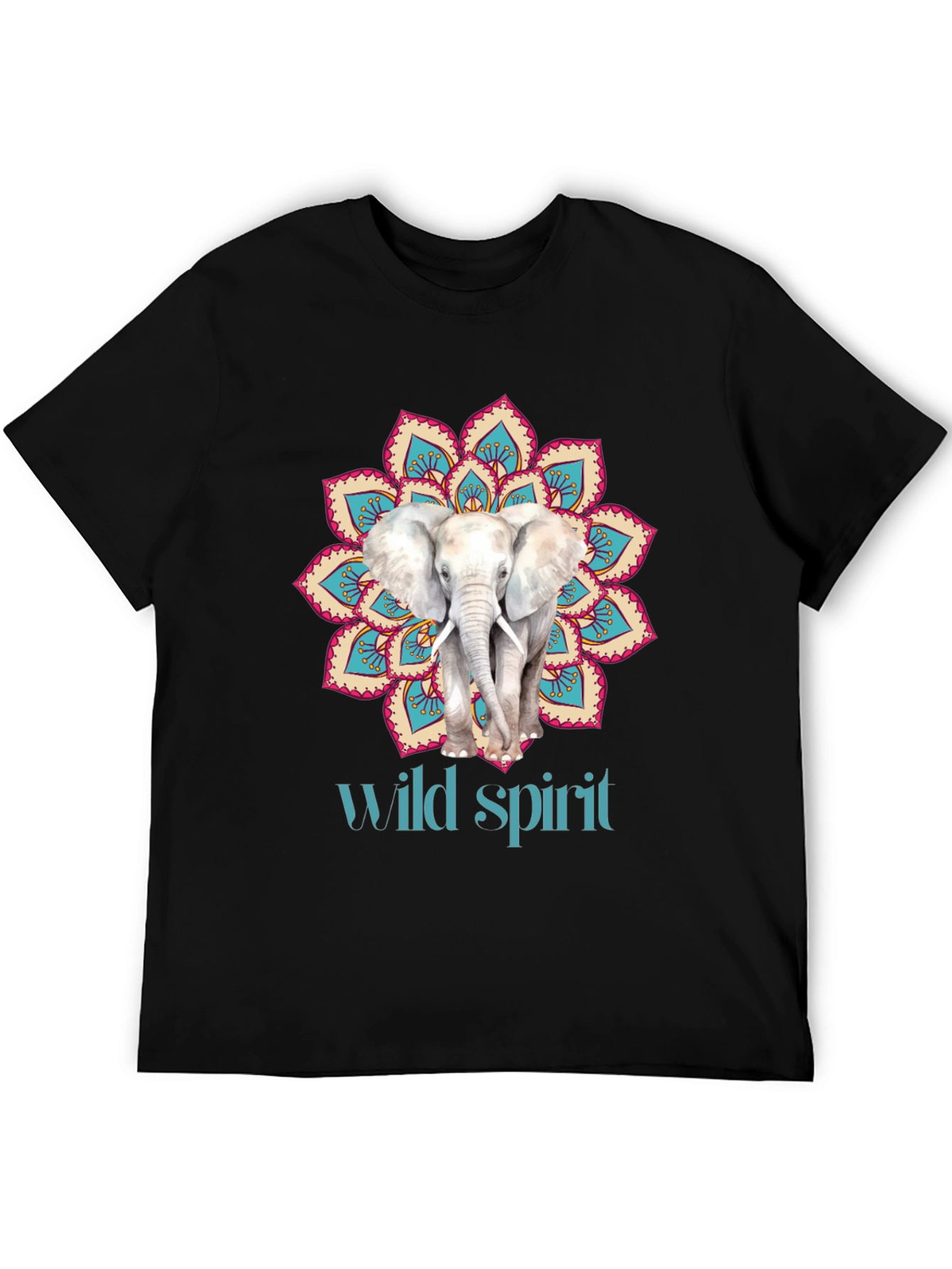 Elephant Mandala Wild Spirit Graphic Tee