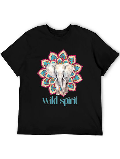 Elephant Mandala Wild Spirit Graphic Tee