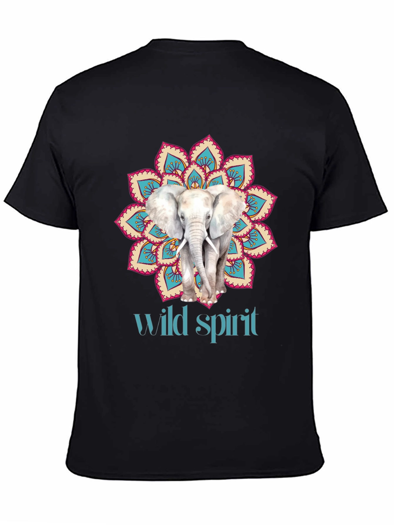 Elephant Mandala Wild Spirit Graphic Tee