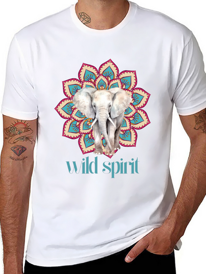 Elephant Mandala Wild Spirit Graphic Tee