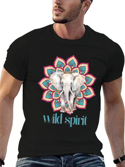 Elephant Mandala Wild Spirit Graphic Tee