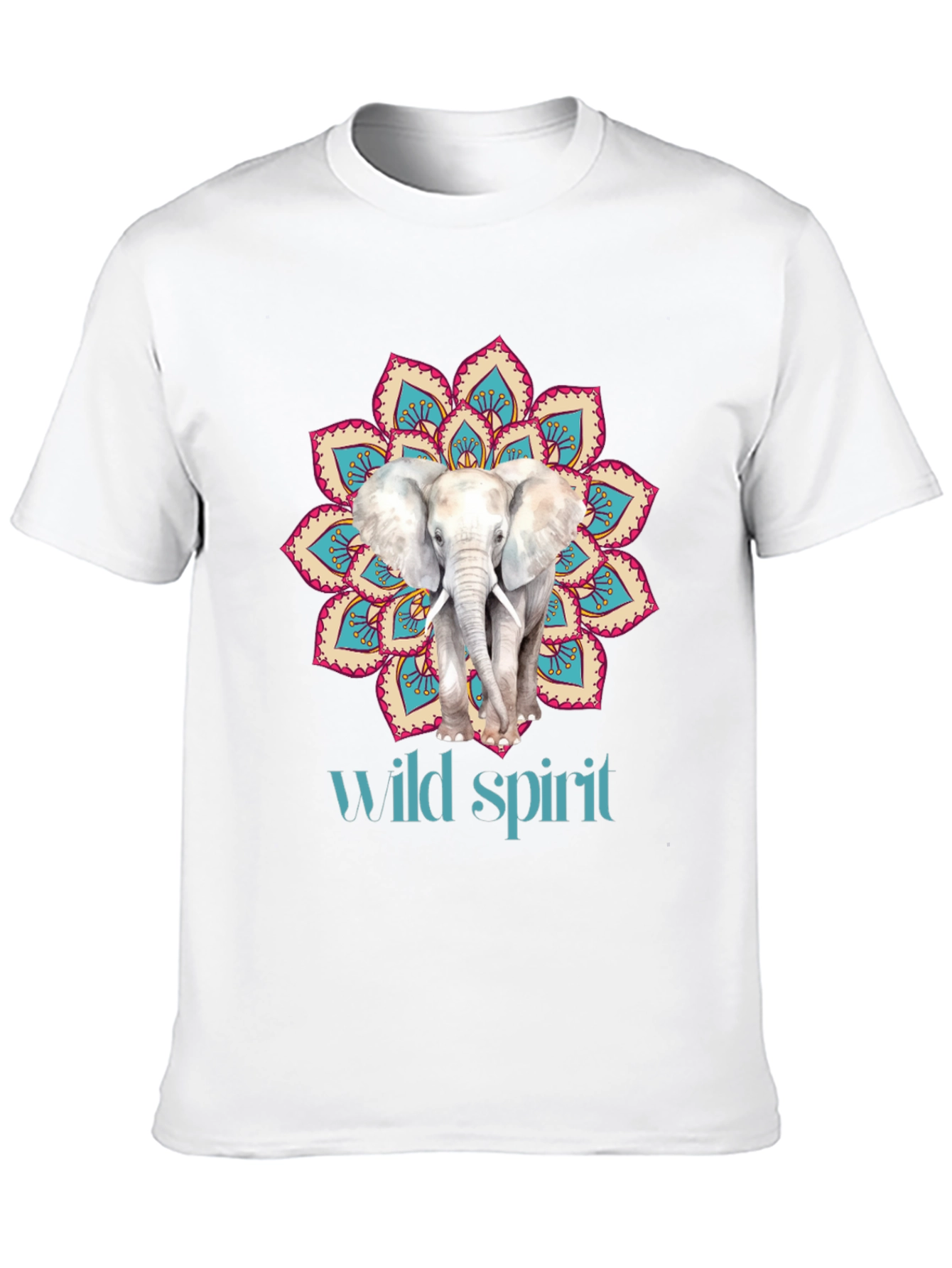 Elephant Mandala Wild Spirit Graphic Tee