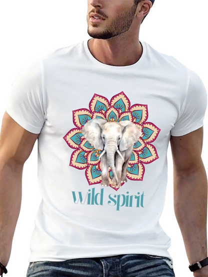 Elephant Mandala Wild Spirit Graphic Tee