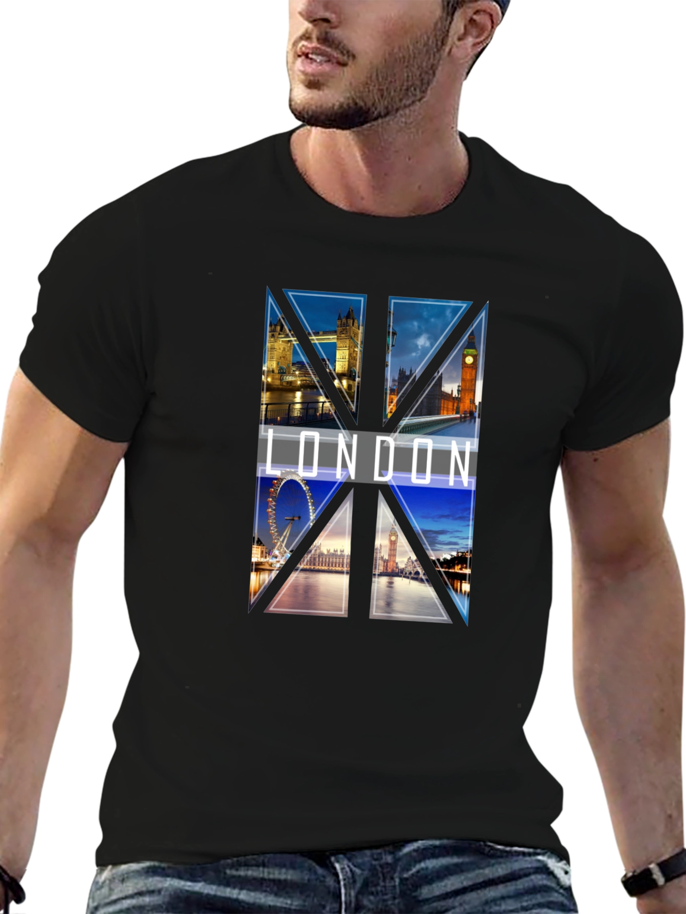London Landmark Graphic T-Shirt