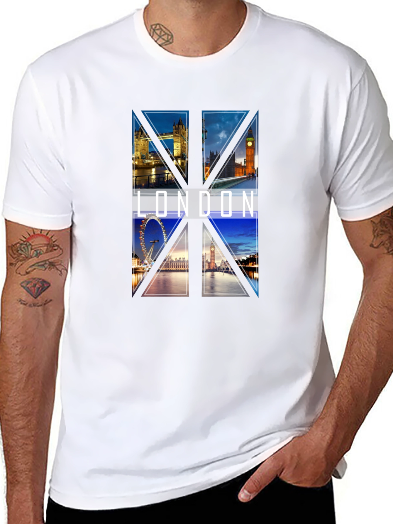 London Landmark Graphic T-Shirt