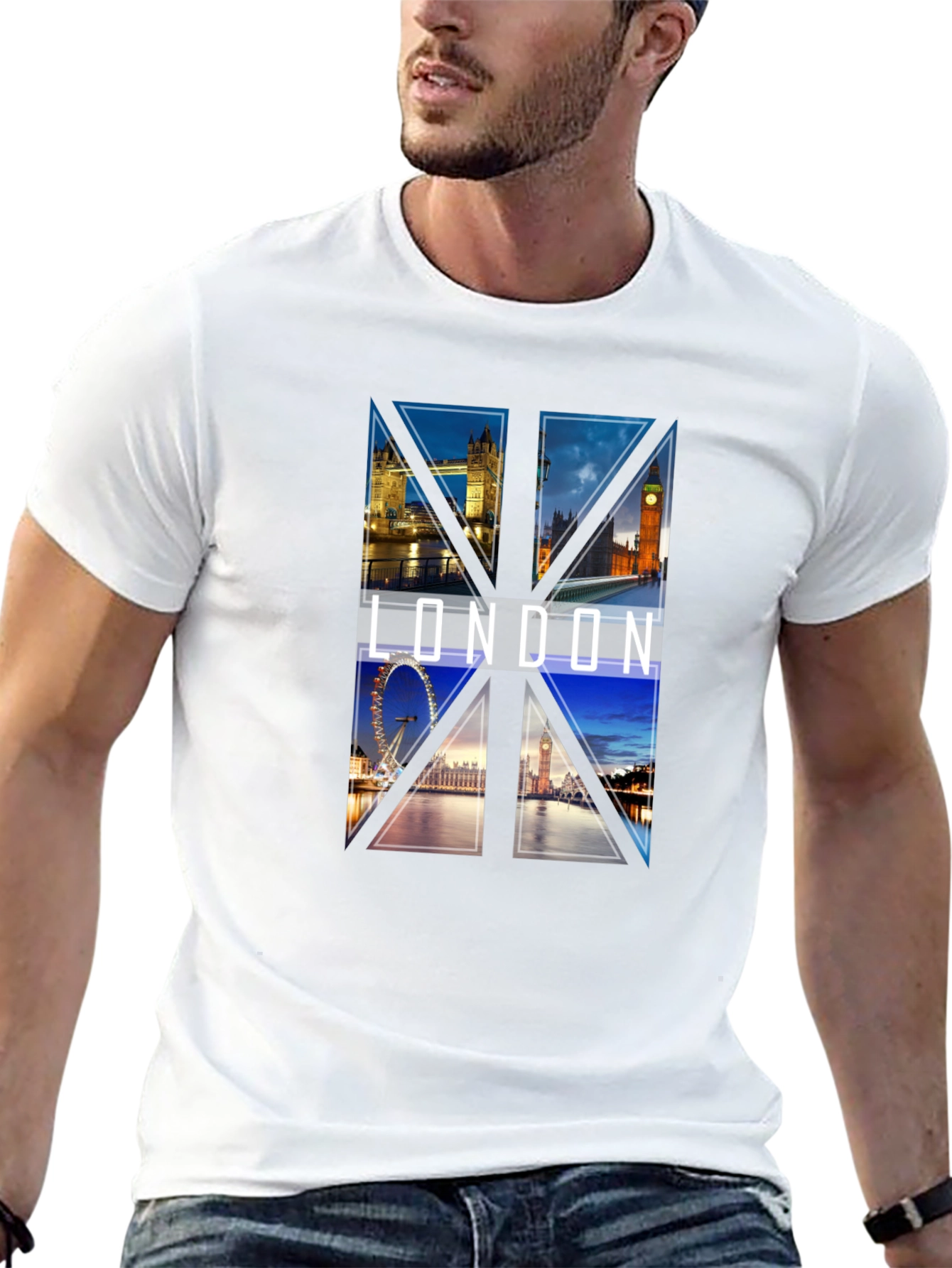 London Landmark Graphic T-Shirt