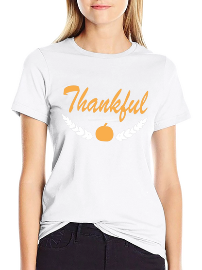 Thankful Thanksgiving T-Shirt - Black