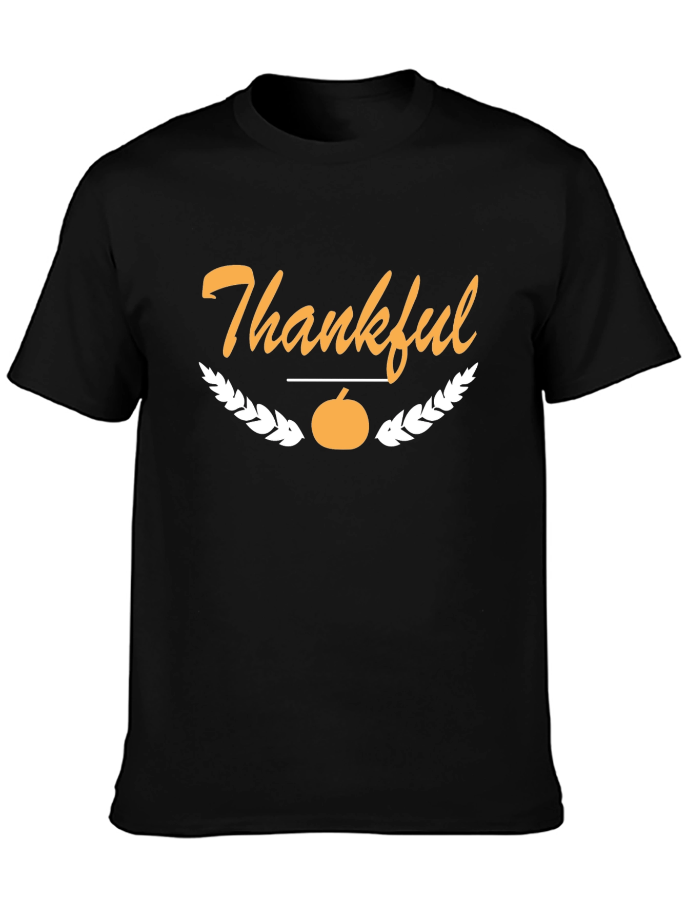 Thankful Thanksgiving T-Shirt - Black